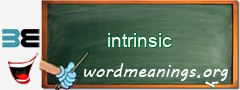 WordMeaning blackboard for intrinsic